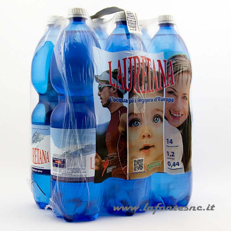 Acqua LAURETANA 1,5L NATURALE x 6 BT - PET (Plastica) – IL BIRROFILO SAS DI  LAFFRANCHI ZENO E C.
