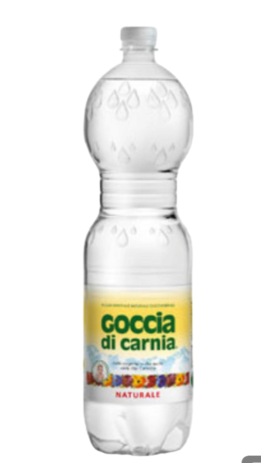Acqua GOCCIA DI CARNIA 1,5L NATURALE x 6 BT - PET (Plastica)