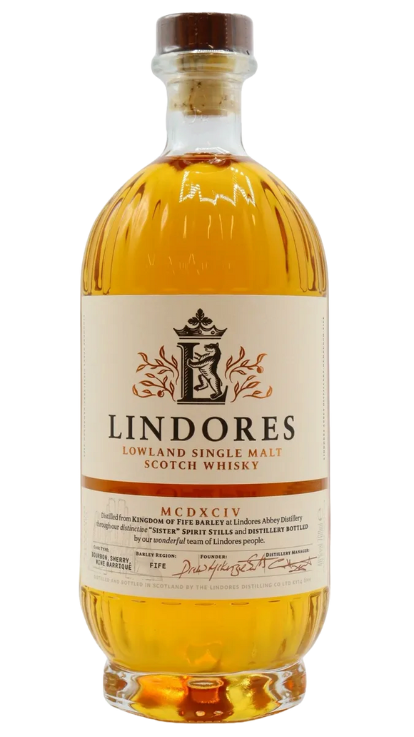 LINDORES LOWLAND SINGLE MALT SCOTCH WHISKY MCDXCIV